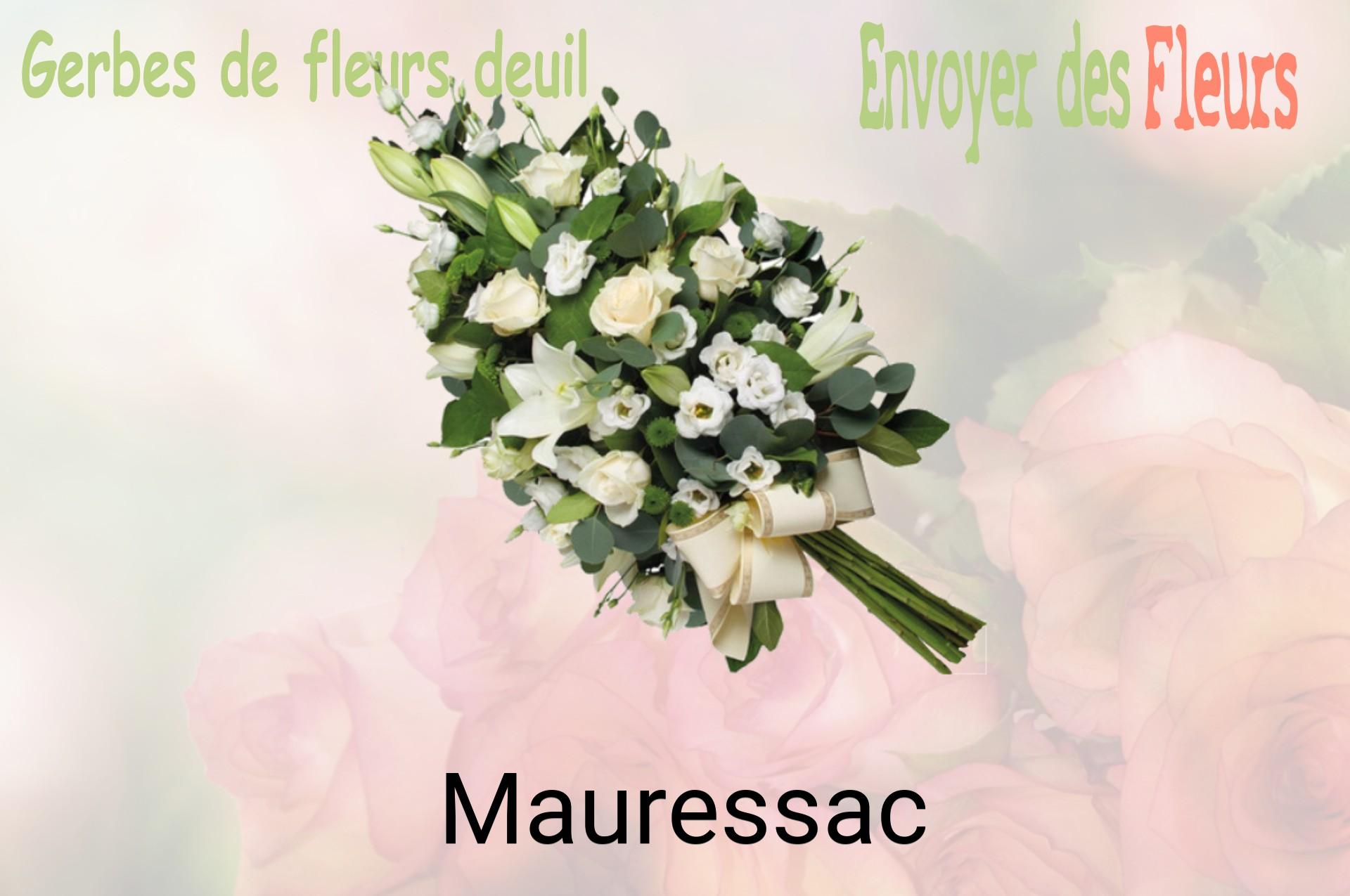 Gerbe de fleurs de deuil livrée à Mauressac